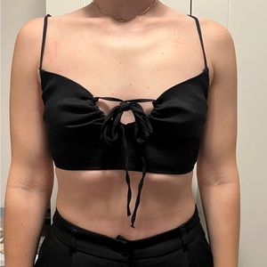 Black top with front detail